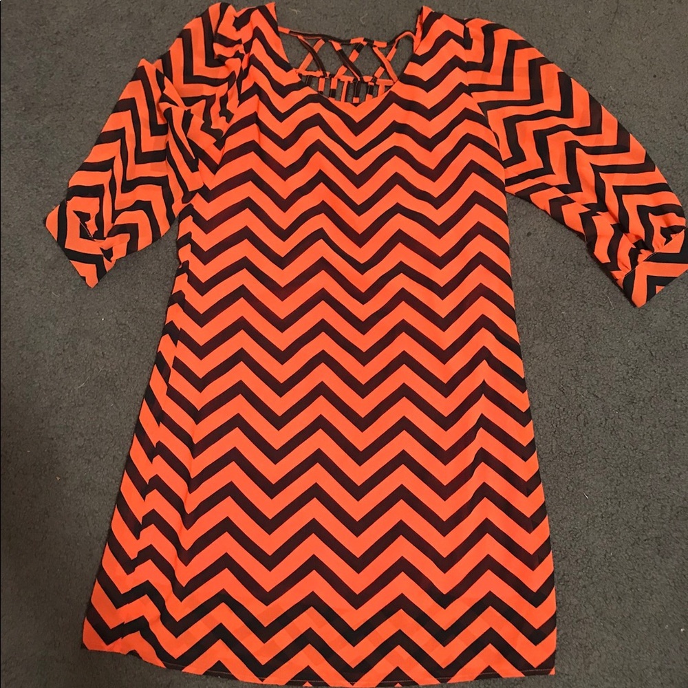 A chevron dress in good condition